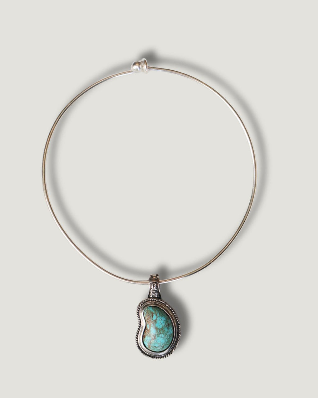 Genuine Turquoise Silver Cuff